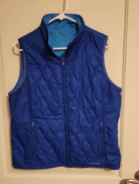 L.L. Bean Royal Blue Quilted Reversible Women's Vest